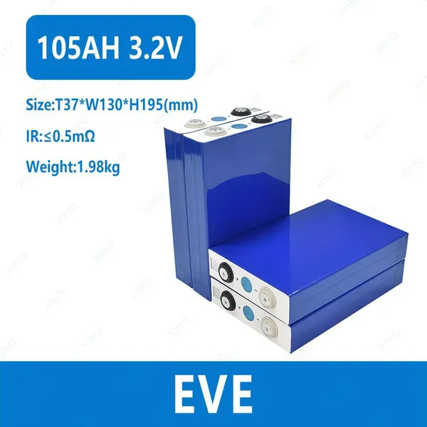 Original EVE LF105 3.2V 105Ah Grade A Prismatic LiFePO4 Cell For Solar Energy Storage Golf Cart Forklift photo-5