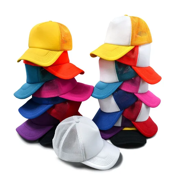 Wholesale Blank 5 Panel Foam Mesh Trucker Hat Gorras Foam Trucker Hat
