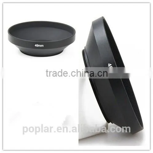 Wide Angle 49mm Metal Lens Hood Cover for Canon Nikon 49mm Filter / Lens photo-3