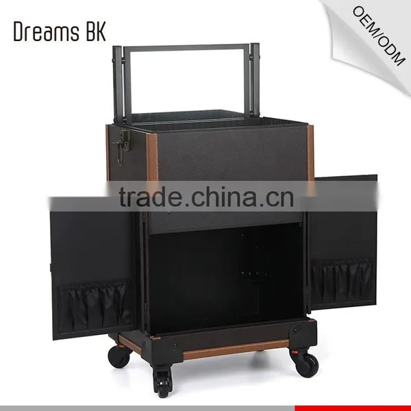 PVC Professional Beauty Case Cosmetic Case With Mirror photo-6