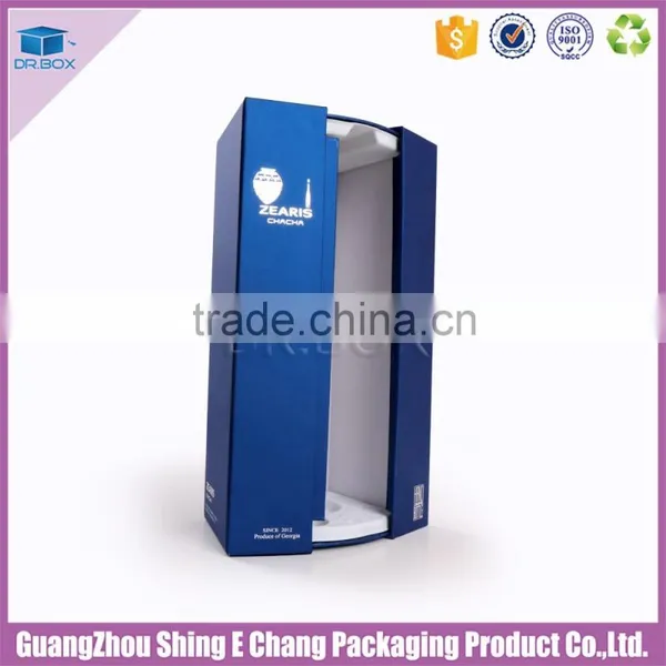 Direct Factory Special Design Wine Glass Packaging Boxes Gift Boxes With Silver Stamping, Mini Wine Boxes photo-5