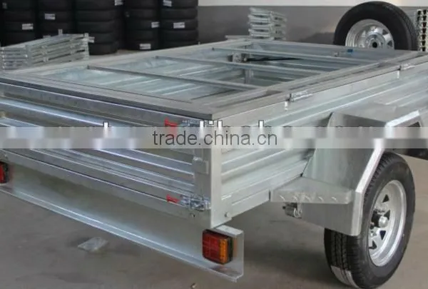 7*4 Hot-dipped Galvanized Box Trailer photo-2