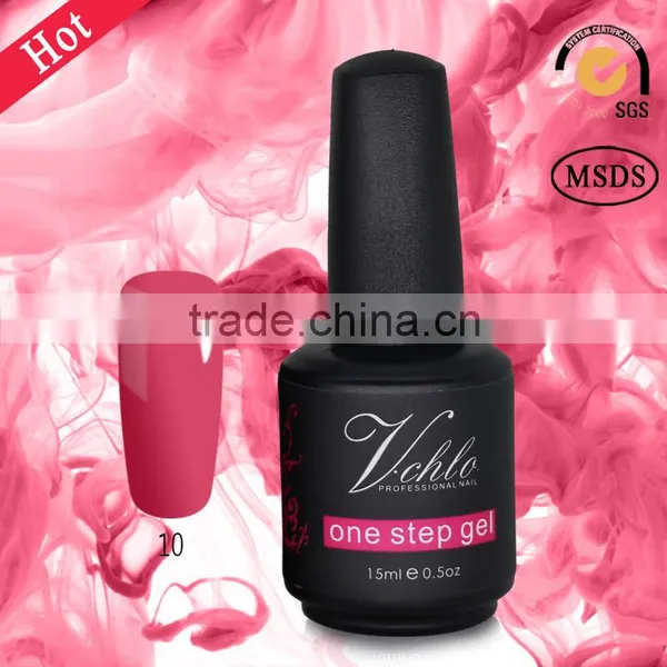 China Factory Supplier 15ml One Step UV Gel Polish, 3 in 1 Color Gel 100 Colors Free Sample Available photo-6