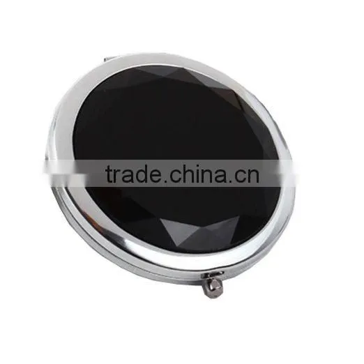 Stylish Crystal Double Cosmetic Mirror Portable Makeup Mirror photo-3