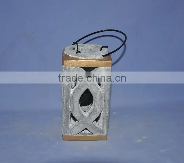 Cement Concrete T-light Holder Latern photo-4