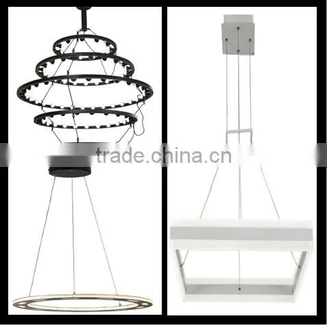 High Quality Led Simple White Decoration Aluminum+Acrylic Chandelier Light Model RT1012-600 photo-6