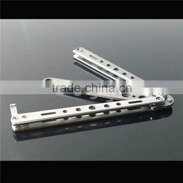 Hot Cheapest Practice Butterfly Muti Functional Metal Balisong Trainer Training Knife Tool Free Shipping photo-2