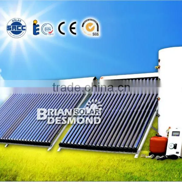 Split Pressurized Solar Water Heater System Heat Pipe Vacuum Tube Solar Water Heater With Sp116 photo-2