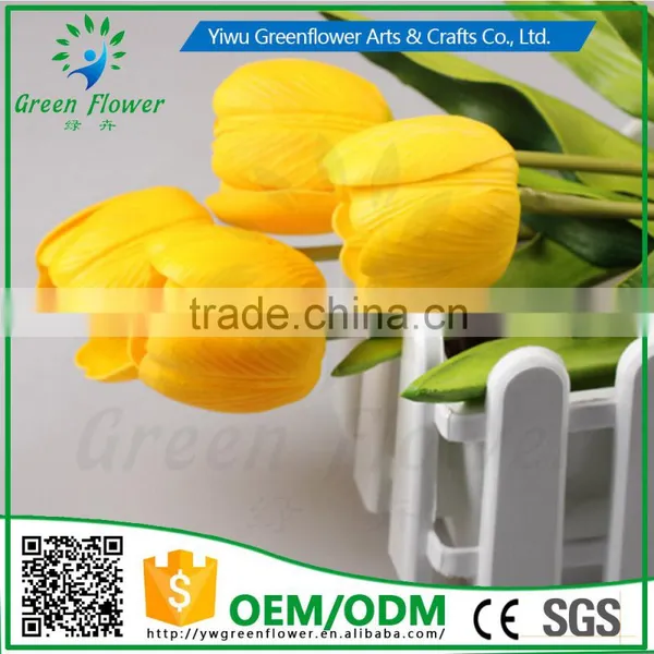 2016 Wholesale Multicolor 32CM Artificial Flowers Bouquet Wedding Bridal Real Touch Christmas Decorative Flower Tulip photo-4