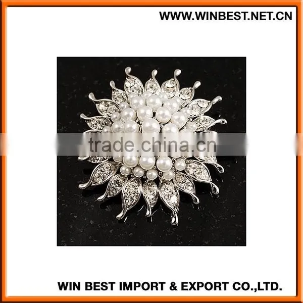 2015 Hot Selling Bulk Brooch, Large Rhinestone Brooch,rhinestone Brooch for Wedding Dress photo-4