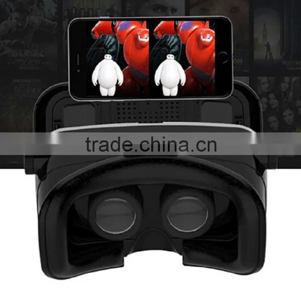 Hot !!! 2016 VR SHINECON Black Headmout 3D Glasses Google Cardboard + Bluetooth Controller Enjoy Free Shipping photo-5