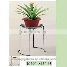 Decorator Iron Wheeled Flower Plant Stand photo-4