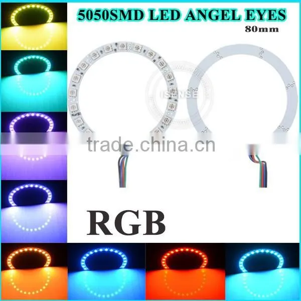 Car Parts 5050 Smd White PCB 60mm Full Circle Angel Eyes Halo Ring Led photo-5