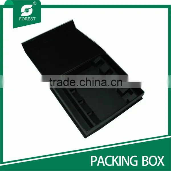 MEDIUM BLACK CARDBOARD HAIR EXTENSION PACKAGING BOX WITH CUSTOM LOGO Quality Choice photo-2