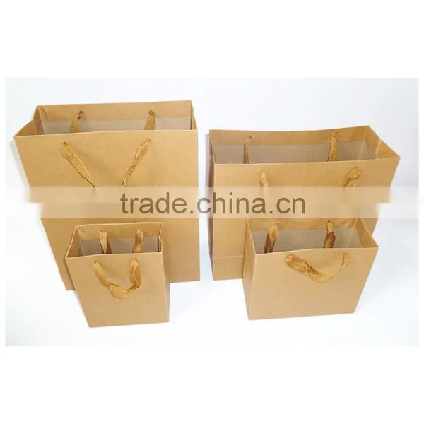 Factory Price ho Tbrown Kraft Paper Bag With Handle photo-4