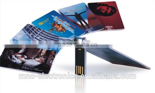 Both Sides Full Color Personalized Logo Printing Business Credit Card Size 2gb, 4gb, 8 gb Usb Flash Memory Disk Pen Drive Supplier's Choice photo-2