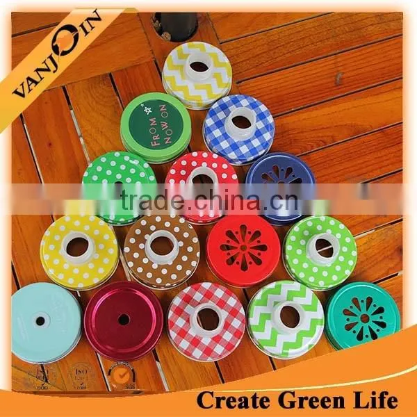 New Design Colorful Mason Jar Cap 70mm photo-3