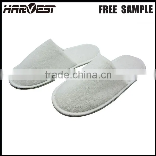 Cheap Soft Indoor Custom Made White Slipper for Hotel , Towel Bath Personalize Hotel Bathroom Slipper With Logo photo-2
