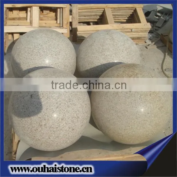 Removable Carved Granite Stone Ball Fountain Stone Sphere