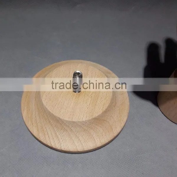25cm Height Female Left Wooden Hand Beech Wood With Round Wooden Base an Articulated Hand photo-3