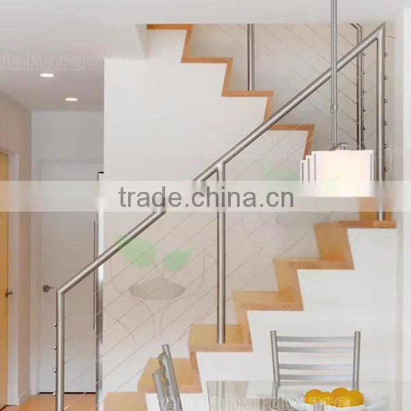 Prefabricated Stair Stainless Steel Cable Balustrades