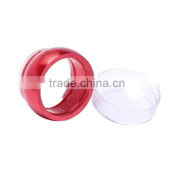 Nail Art Round Silicone Stamper Stamping Transfer Image Scraper Plate Template photo-2