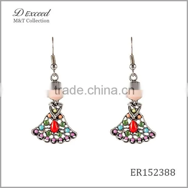 Hot New Designs Ladies/Women's Jewellery Earrings Bohemian Ballet Girl Gold/Silver Plating Drop Earrings photo-2