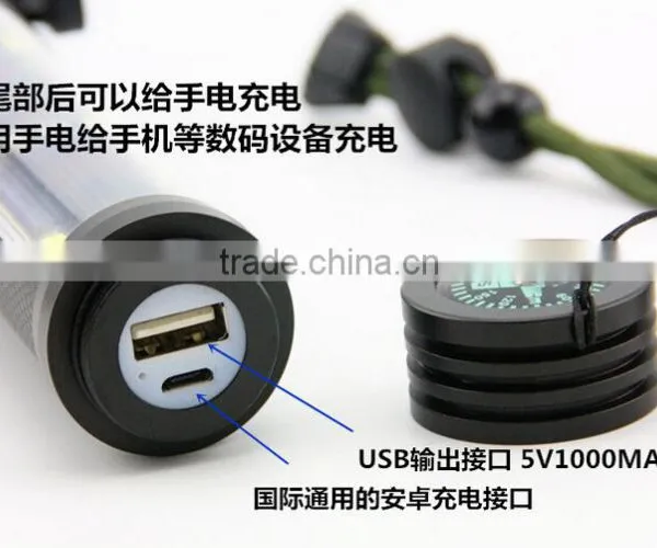 Rechargeable Solar Light Usb Rechargeable Solar Led Torch Flashlight photo-4