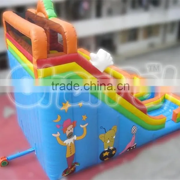 Local Factory Hot Sales Inflatable Double Lane Clown Slide for Kids photo-3