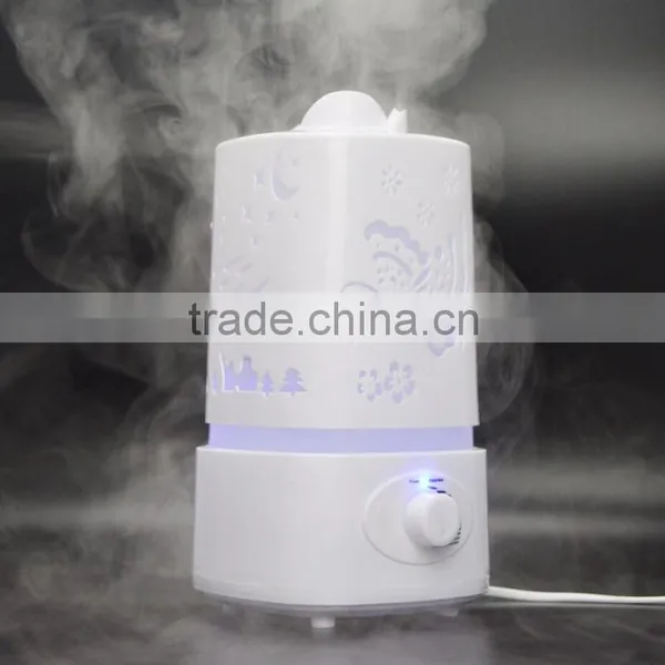 2016 Top Rated Home Appliance Ultrasonic Humidifier With 1.5 L Water Tank In PP Material