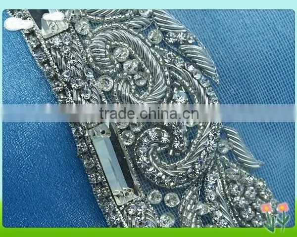 Garment Accessories and Beaded Bridal Trims for Wedding Dress photo-2