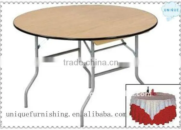 Used 150cm Wood Round Wedding Table For Rental photo-2