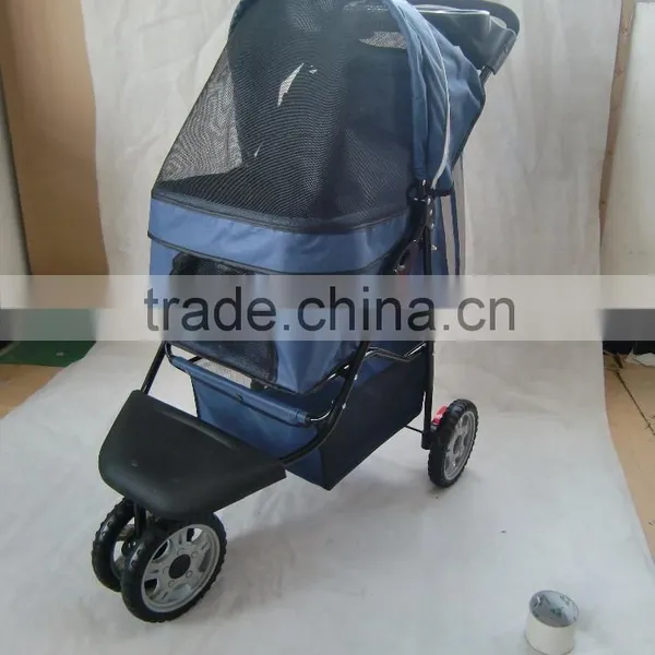 2015 Pet Stroller With 3 Point Canopy With Game Entrance Window,with Good Designs 4 Wheels Keep Your Pet Safe and Comfortable photo-4