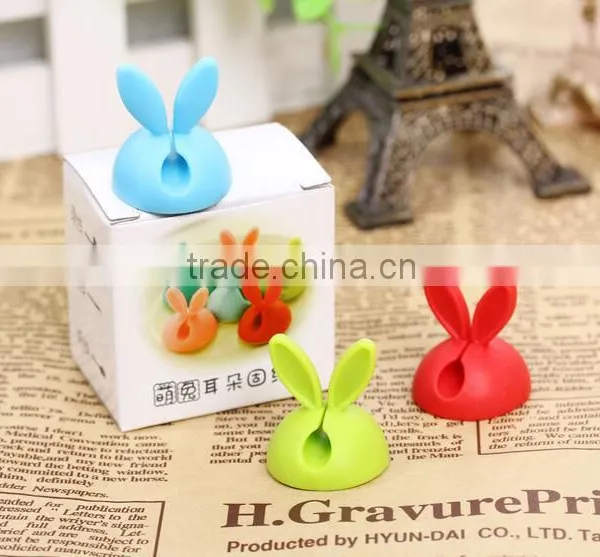 Lovely Silicone Cable Wire Organizer/Bobbin Winder/cable Holder photo-3