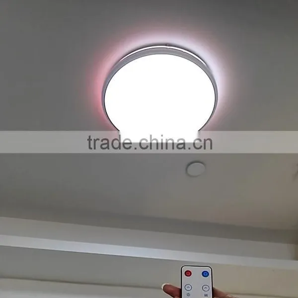 TIWIN Factory Sale 27w Remote / Wifi Control Color Changing Ceiling Light photo-2