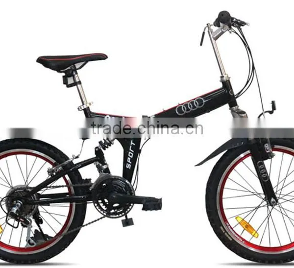 Folding Bicycles 20-Inch Dual-Suspension Mountain Bike 14 Shift To Learn To Drive a Bike Three Color Options photo-5