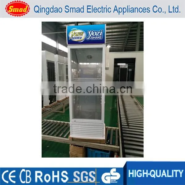 Refrigerated Produce Display Cooler Commercial Double Glass Door Refrigerator photo-4