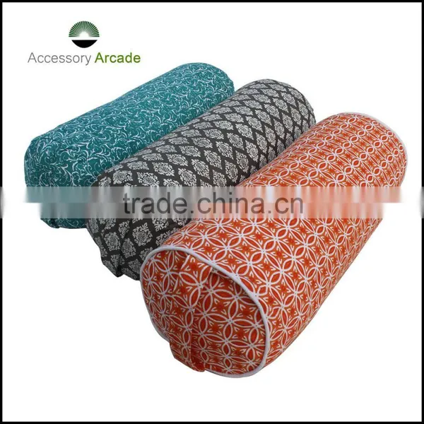 YOGA BOLSTER in Printed Cotton Canvas Fabric