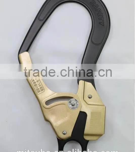 Black&Gold Large Caliber Full Body Harness Safety Hanging Belt Snap Hook photo-2