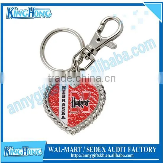 Heart Shape Classic Promotional Car Keychain photo-2