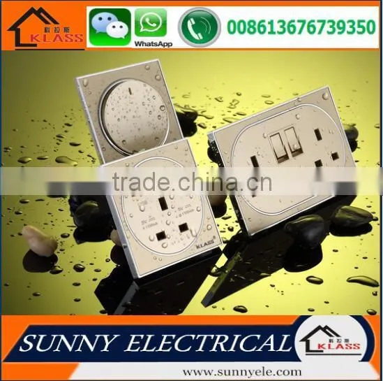 Uk Design PMMA Round Rocker Button Electric Light 1 Gang 1 Way Wall Switch photo-3