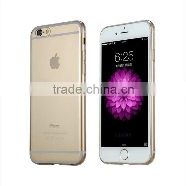 Fashion Design Touch Screen Transparent 4 Colors Ultra Thin Tpu Mobile Phone Case for Apple Iphone Series 6 / 6 Plus photo-3