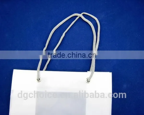 Clear Hdpe Plastic Shopping Bag With Nylon Rope photo-2