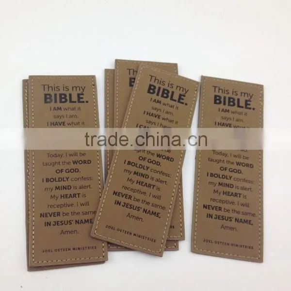 Leather Printing Logo Bookmark photo-3