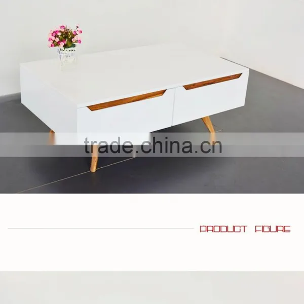 SOLID WOOD MDF HIGH GLOSSY SQUARE MORDEN COFFEE TABLE TEA TABLE photo-3