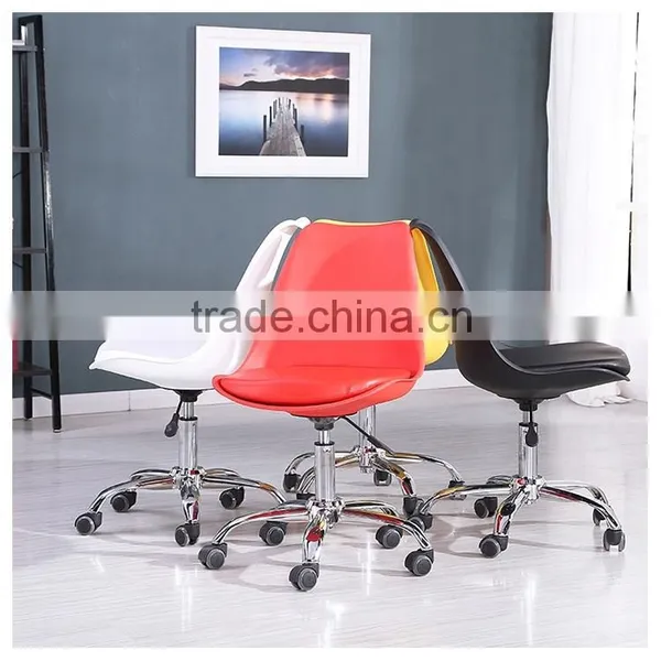 pp Abs Office Chair Study Adjust Plastic Stool With Wheels Lift up and Down Chairs photo-4
