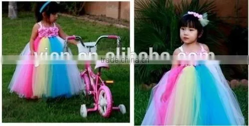 Hot Selling Rainbow Tutu Dress Candy Color Nice Collection Rainbow Tutu Dress photo-4