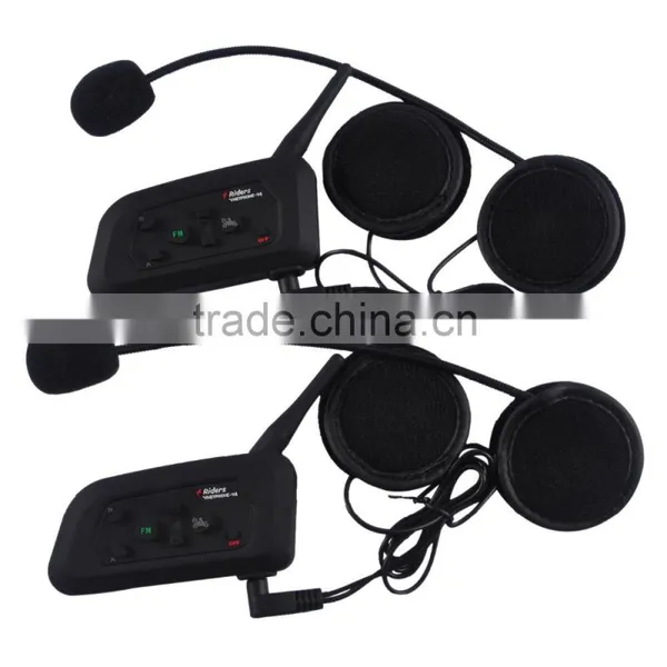 Reference Full Duplex Headset Bluetooth Walkie Talkie 1200m 4 Riders Waterproof bt Interphone for Motorcycle Helmet photo-4