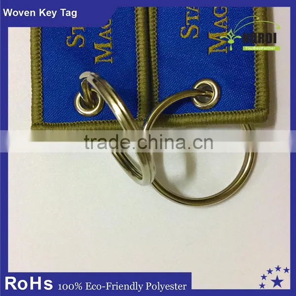 Custom Tags Key Ring Embroidery Key Chain as Business Promotion Gift photo-6
