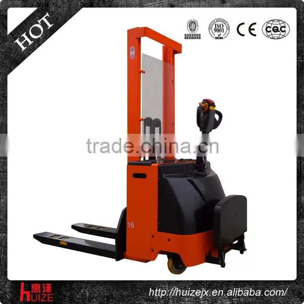 1.6m Quick Lift 1.5ton Electric Powered Pallet Stacker for Sale photo-2